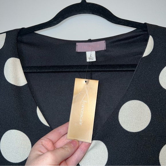 NWT Francesca’s dress pok a dot women’s Large - Picture 6 of 7